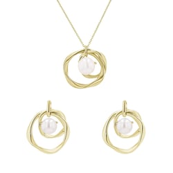 Silbernes Schmuckset mit Perlen Jerioth