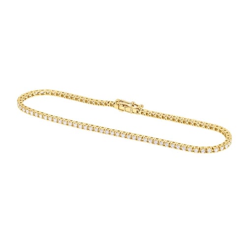 Goldenes Tennisarmband mit Lab Grown Diamanten Graf