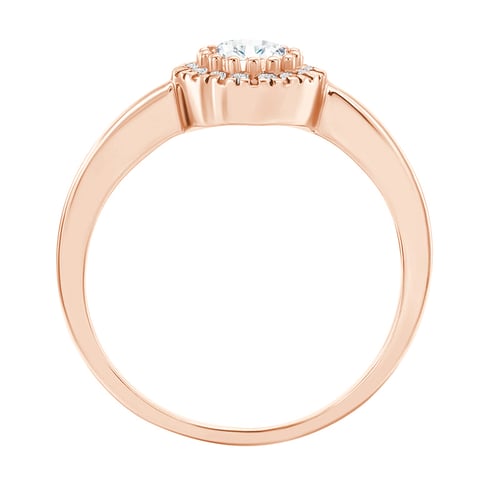 Verlobungsring mit Diamanten in Sonnenform Tafne