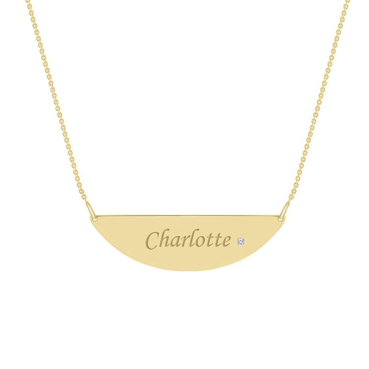 Goldener Anhänger mit Gravur 40255