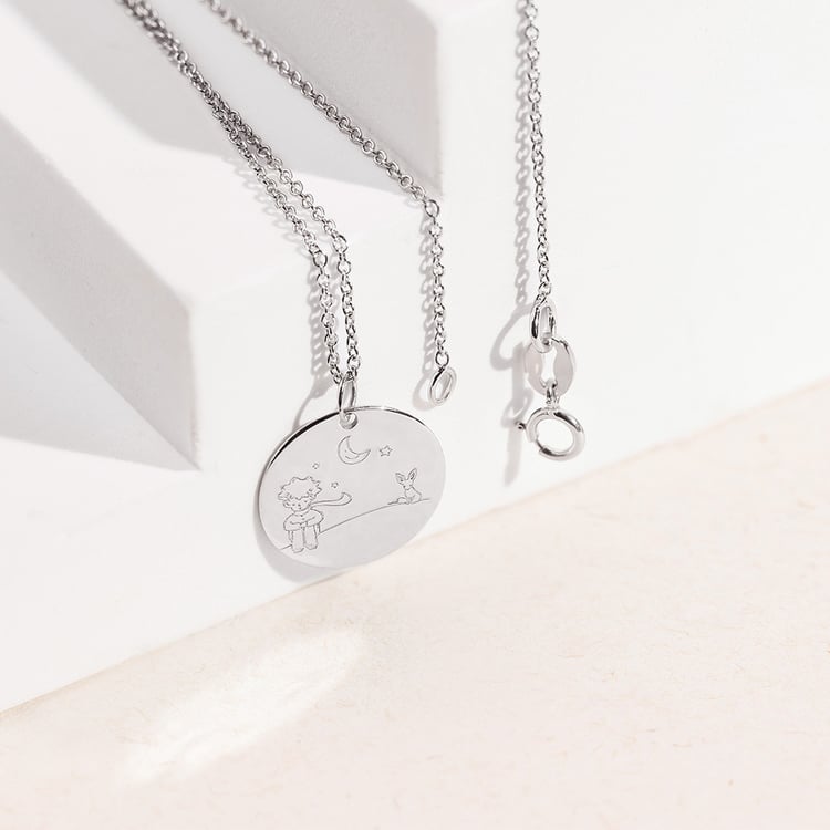 Goldener Anhänger Kleiner Prinz mit Gravur Ihrer Wahl Saint 157475