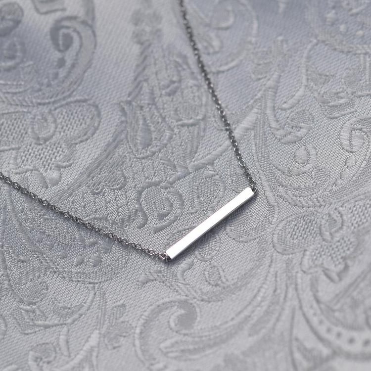 Feine Halskette aus Gold Bar 50339