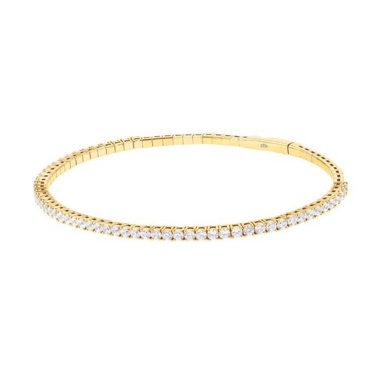 Goldenes Flexi Armband mit Lab Grown Diamanten Monroe