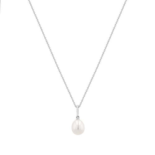 Goldenes Schmuckset mit Perlen und DIamanten Dudey