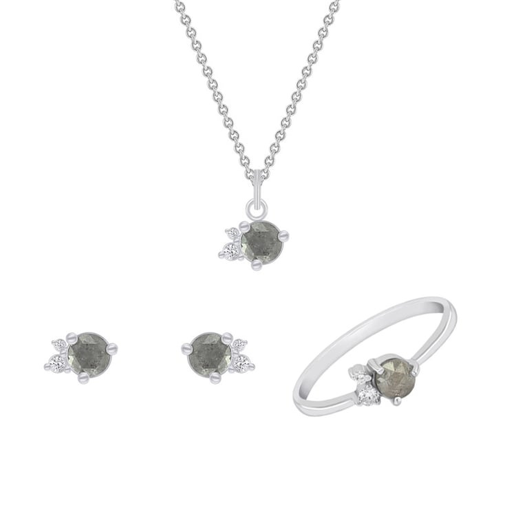 Kollektion an Goldschmuck mit Salt´n´Pepper Diamanten Ailsa
