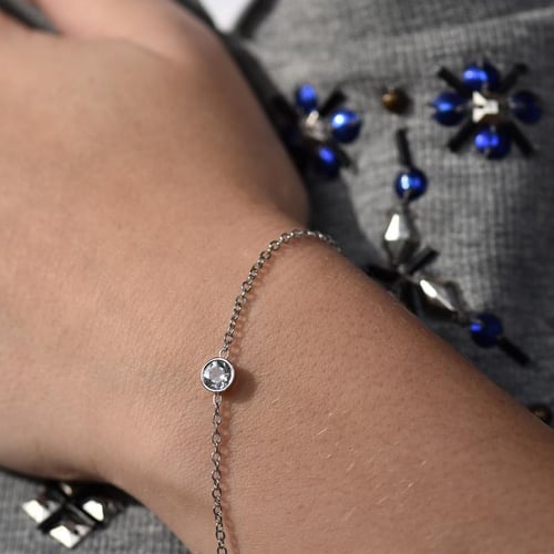 Minimalistisches Armband mit einem Moissaniten Arleth