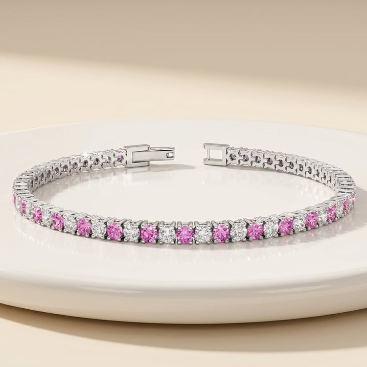 Elegantes silbernes Armband mit Saphir PamelaElegantes silbernes Armband mit Saphir Pamela 167019