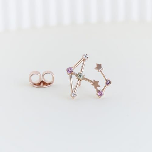 Ohrring mit Sternzeichen Sagittarius