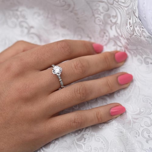 Verlobungsring mit Diamanten Itzel