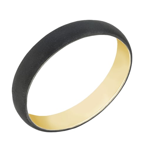 Unkonventionelle Eheringe Gold mit Ruthenium Apla