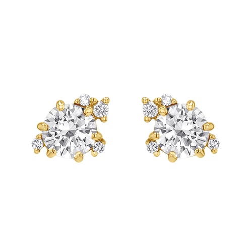 Cluster Ohrringe mit Lab Grown Diamanten Alary