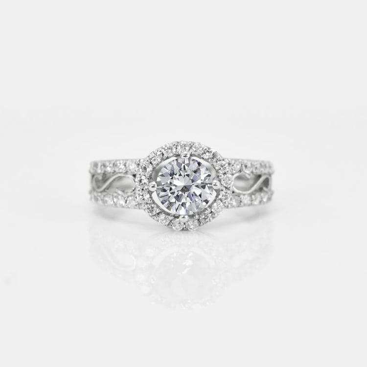 Prunkvoller Verlobungsring mit Diamanten 19040