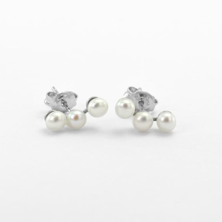 Romantische Silberohrringe mit Perlen Bela 51781