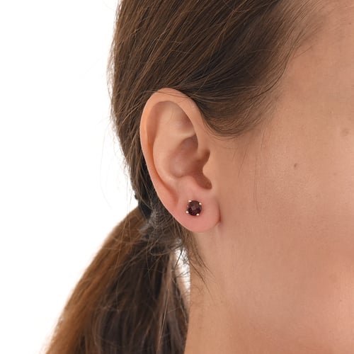 Goldene Ohrstecker mit Granaten Hulda