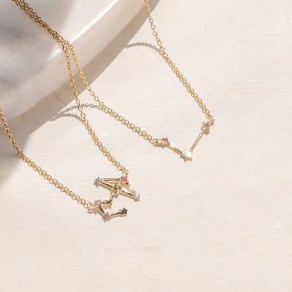 Halskette mit Tierkreiszeichen Libra