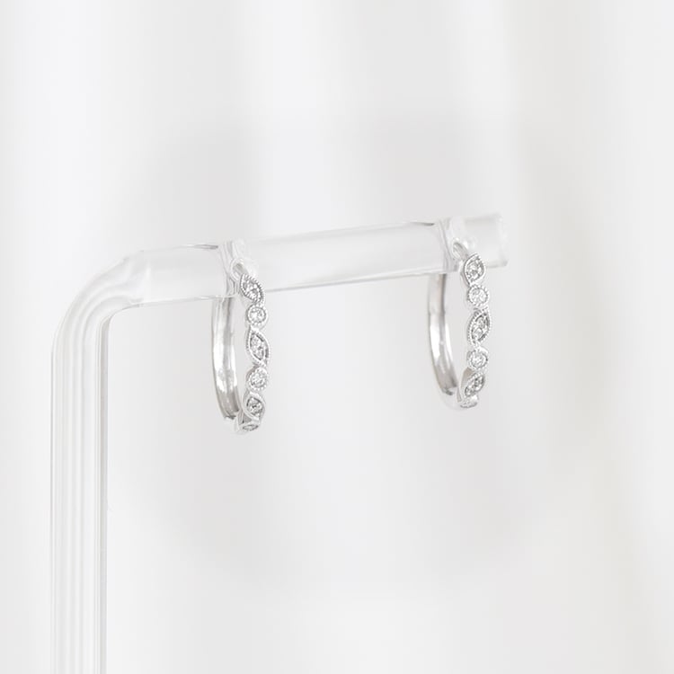 Elegante Creolen mit Diamanten Veeti 93768