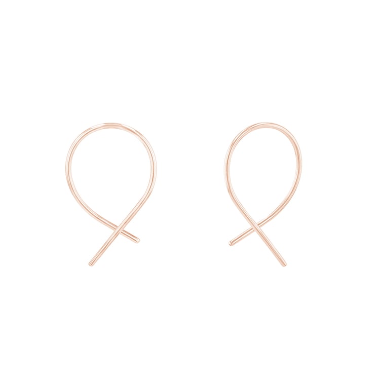 Goldene Ohrringe im ungewöhnlichen Design Aapeli 84130