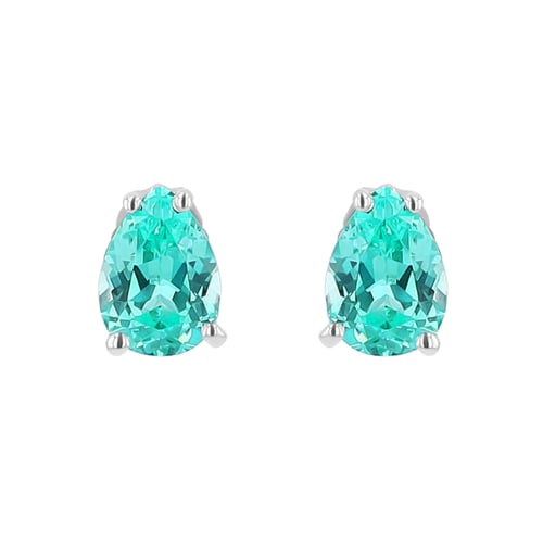 Schmuckset mit einem Lab Grown Paraiba Turmalín in Birnenform Ademir