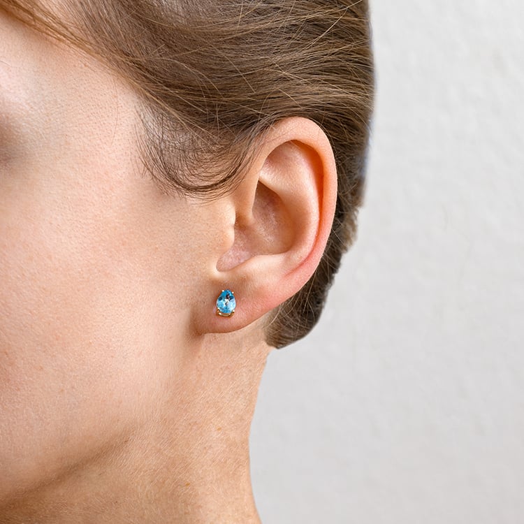 Tränen aus Topas in goldenen Ohrringen Reata 133766