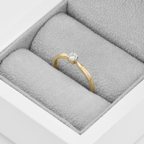 Eleganter Silberring mit Lab Grown Diamanten Ximena