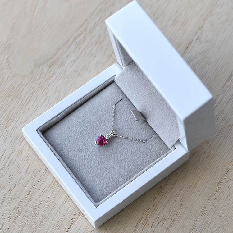 Rubin Halskette in Eppi-Geschenkbox 68902