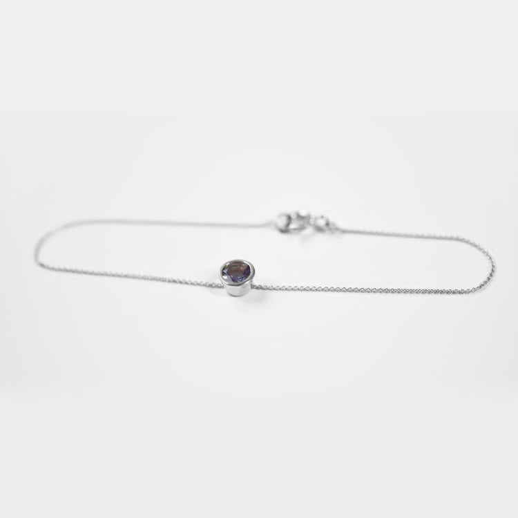 Armband aus Platin mit Tansanit Arleth 71696