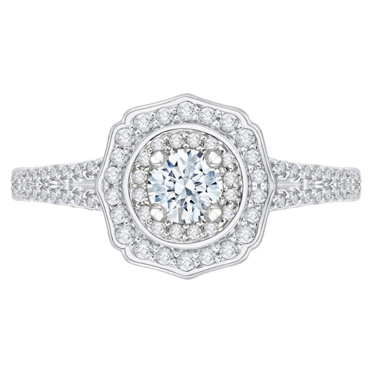 Verlobungsring im Halostil 48173