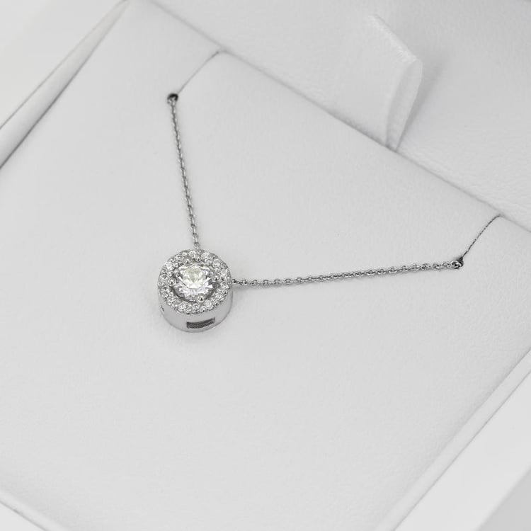 Halo-Anhänger mit Diamanten Vicky 34245