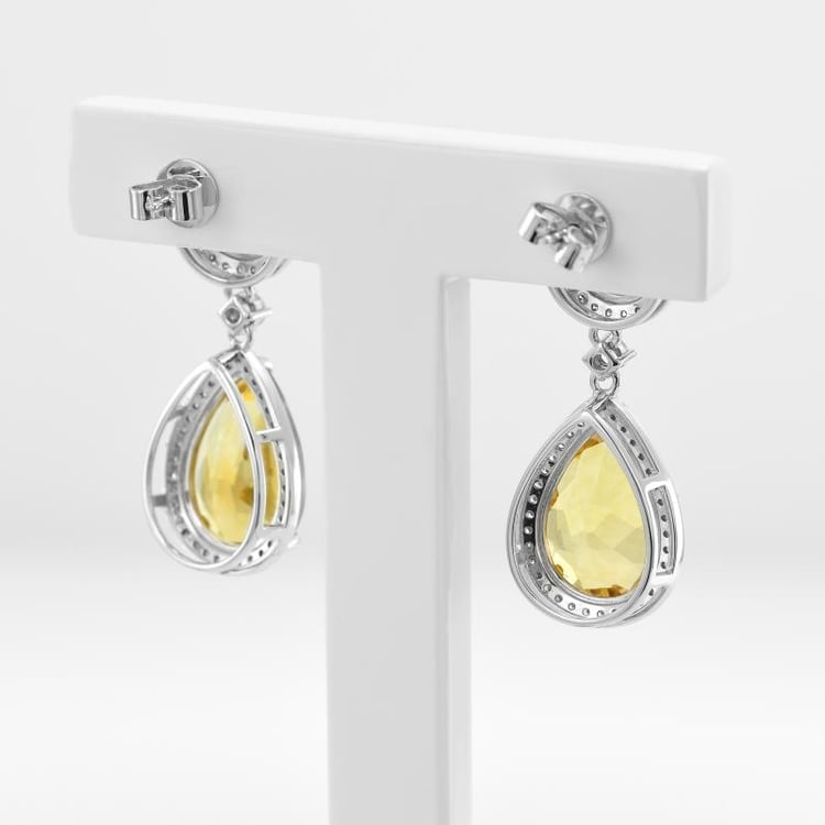 Ohrringe mit Citrin und Amethyst Mahal 12728