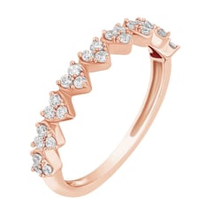 Eternity-Ring mit Herzen und Lab Grown Diamanten Mihai