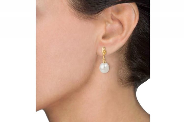 Goldohrringe mit Perle 7784