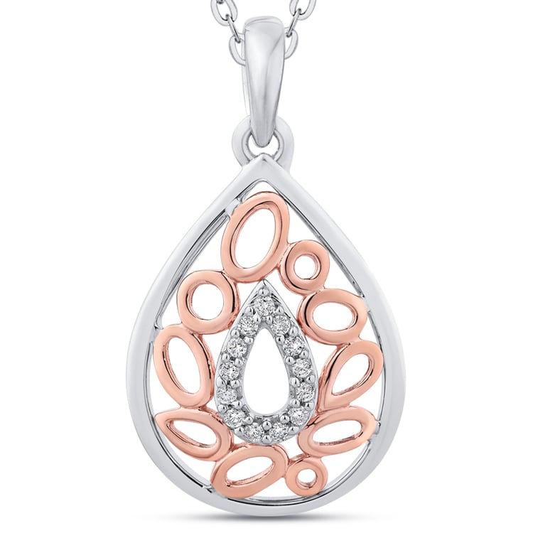 Anhänger mit Diamanten aus Gold