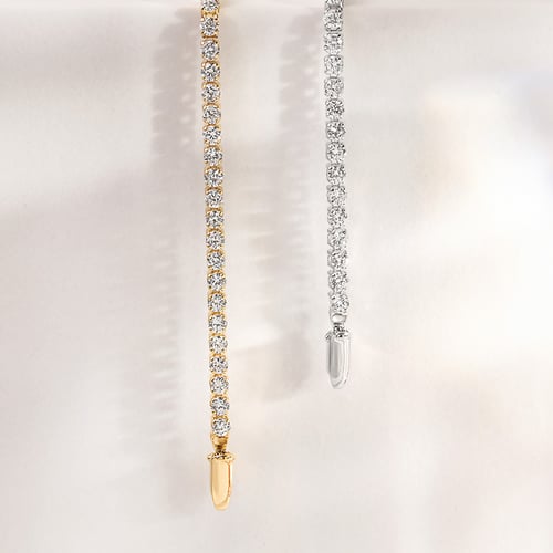 Goldenes Tennisarmband mit Lab Grown Diamanten Shimayra