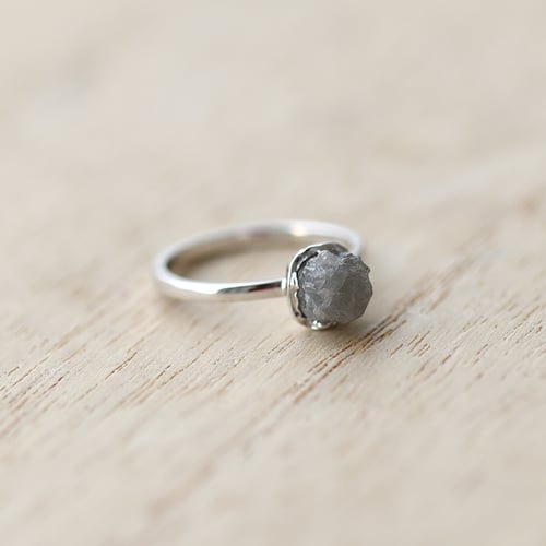 Goldring mit Rohdiamant Gianni