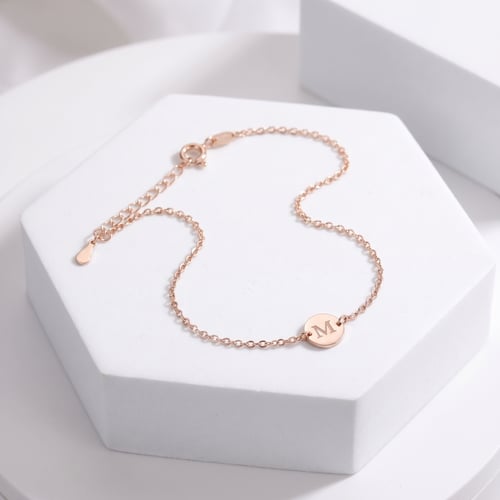 Silberarmband mit eines Buchstabens M Lima