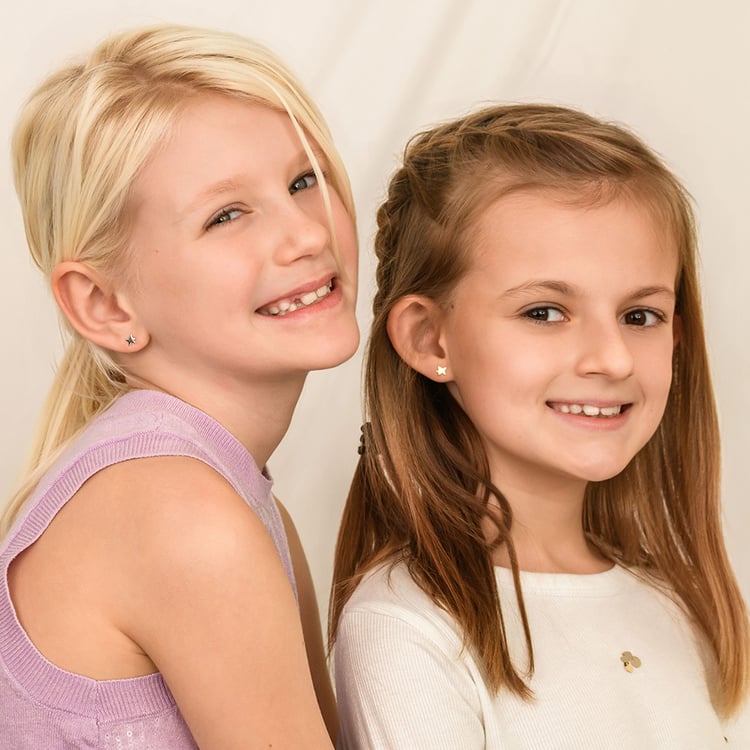 Silberne Ohrstecker in Sternform Der Kleine Prinz 164329