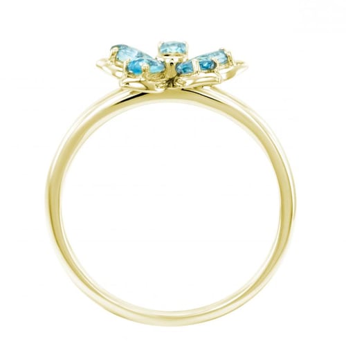 Verlobungsring mit Topasen und Diamanten Zusia