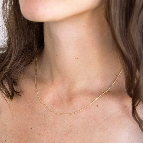 Ankerkette 40/45 cm aus 14k Gold