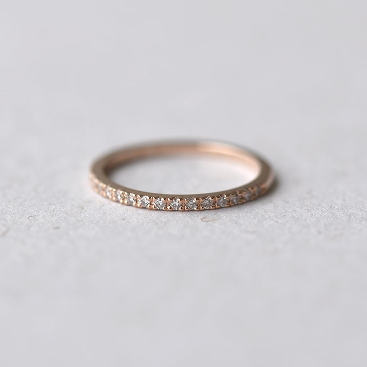Goldener Eternity-Ring mit 1.50 mm Lab Grown Diamanten Otila 75864