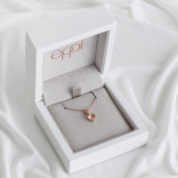 Anhänger aus Gold mit Morganitherz und Diamant Dorevie 93711