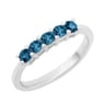 Ring besetzt mit blauen Diamanten Aisha