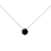 Halskette mit schwarzem Diamanten Jonie