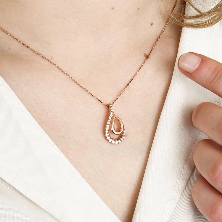 Goldenes Schmuckset mit Diamanten Abilene 122543