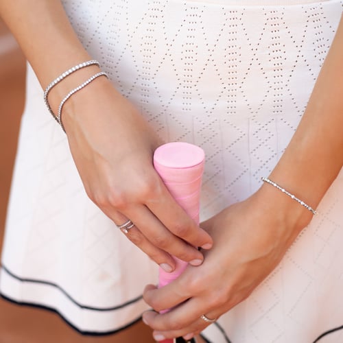 Goldenes Tennisarmband mit Diamanten Graf
