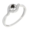 Ring mit schwarzem Diamant und Diamanten Nurisa