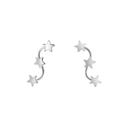 Silberne Ohrringe Stars