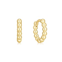 Silberne runde Ohrringe mit Kugeln Darlyn