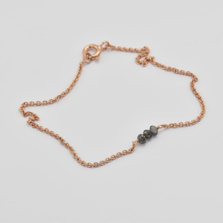 Goldarmband mit salt'n'pepper Diamanten Ulla 36344