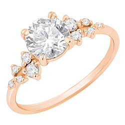 Verlobungsring mit Buchstaben und Lab Grown Diamanten Olha
