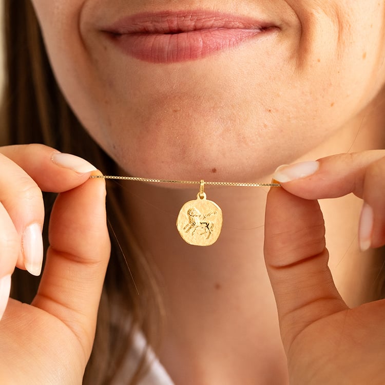 Silberanhänger mit Symbolen des Tierkreiszeichens 145611